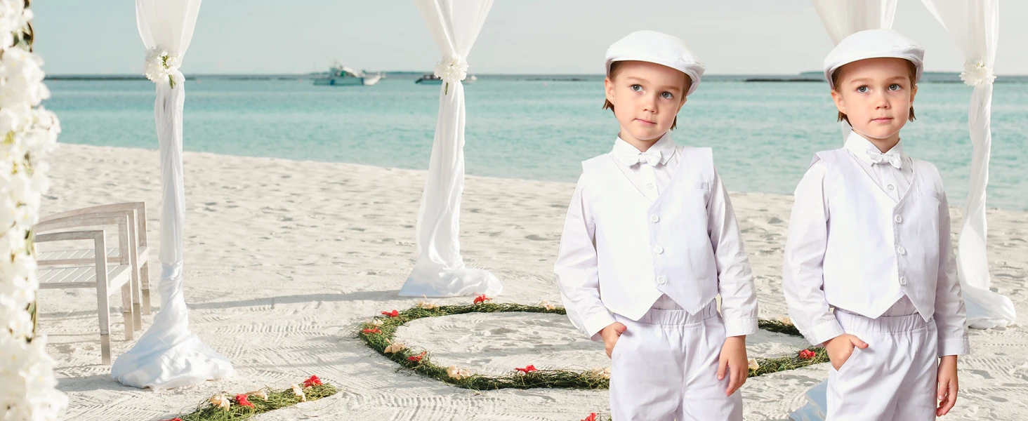 Kids Clothes Boys Wedding Suit Toddler Gentleman Outfit Infant Birthday Baptism Set Baby Formal Party Gift Christening Blazer