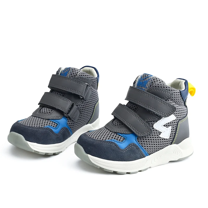 Corrective Orthopedic Sneaker for Kids High Top AFO Leather, Boys and Girls' Arch Support Shoes for Prophylactic Toe Walking