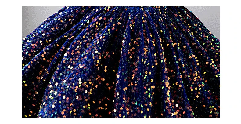 Children Yellow Dress Girls Party Evening Elegant Luxury Celebrity Formal Dresses Fluffy Sequin Tutu Ball Gown Birthday Vestidos