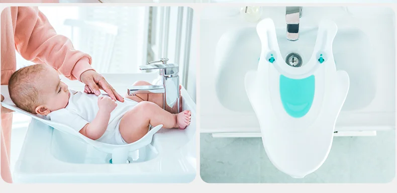 Cute Baby Bath Baby Ass Washing Basin For Baby Newborn Washing PP Tub Portable Infant Can Sit And Lie Down Bath Accessories