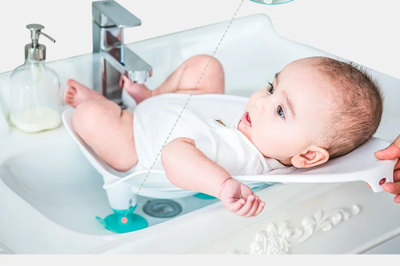 Cute Baby Bath Baby Ass Washing Basin For Baby Newborn Washing PP Tub Portable Infant Can Sit And Lie Down Bath Accessories