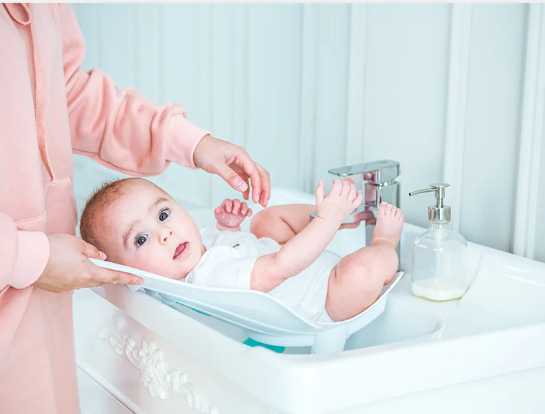 Cute Baby Bath Baby Ass Washing Basin For Baby Newborn Washing PP Tub Portable Infant Can Sit And Lie Down Bath Accessories