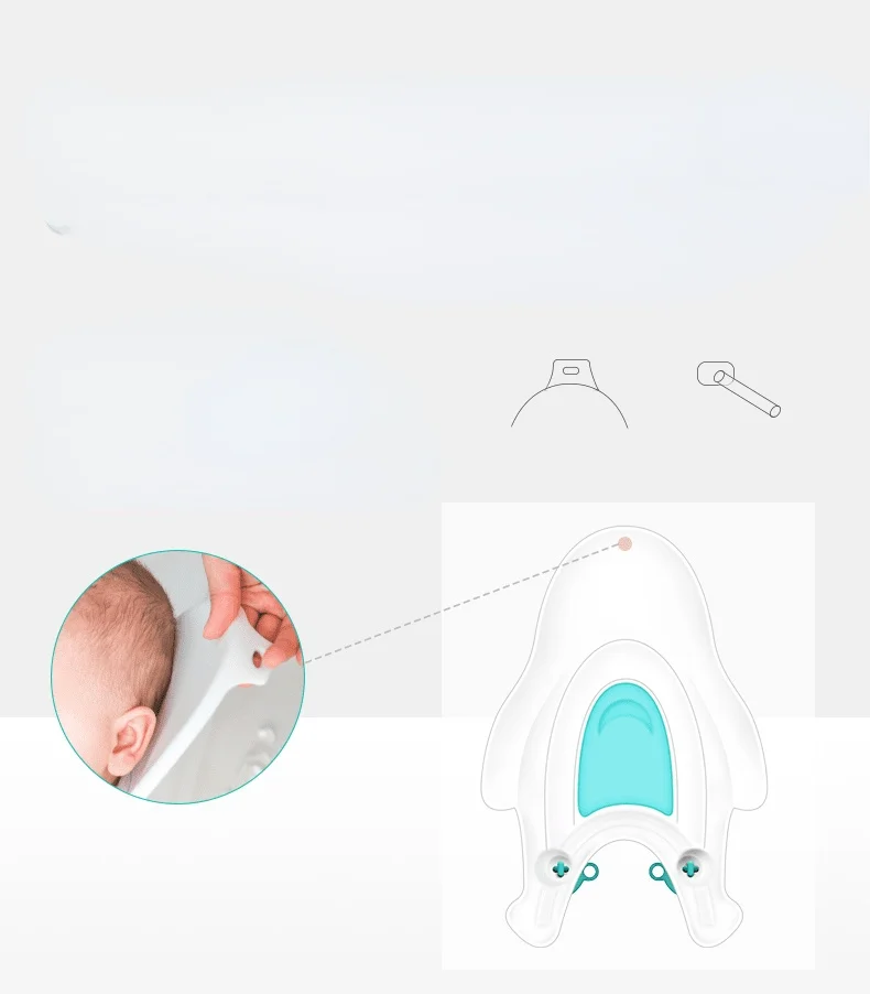 Cute Baby Bath Baby Ass Washing Basin For Baby Newborn Washing PP Tub Portable Infant Can Sit And Lie Down Bath Accessories