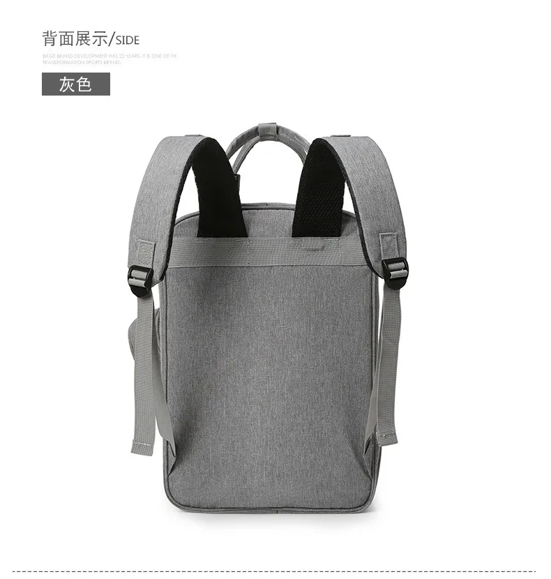 Folding Mommy Bag with USB Port Mosquito Net Portable Multi Function Pee Pad Mother Baby Bag Backpack Bed Nappi Bag