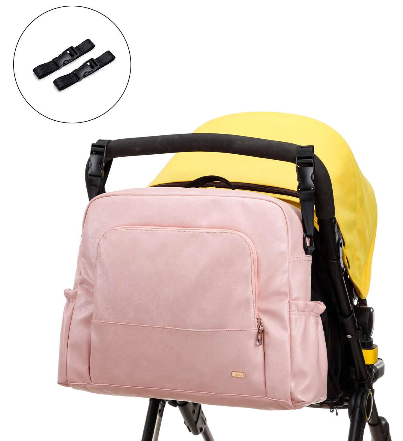 Soboba New Mommy Diaper Backpack Large Capacity Multi-functional Waterproof Diaper Bag for Quick Out Going with 2 Straps