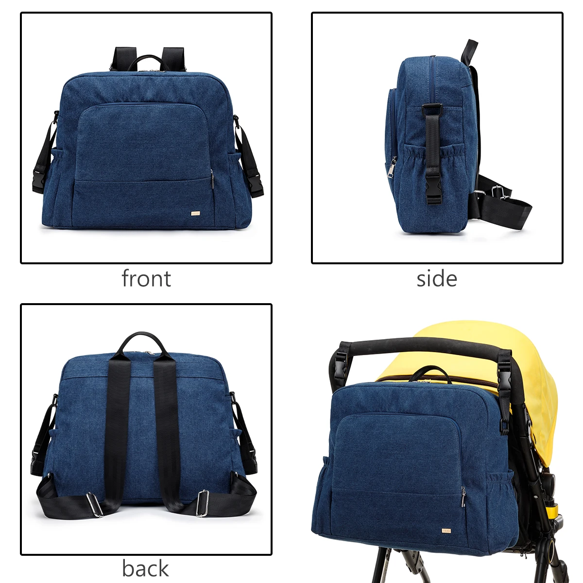 Soboba New Mommy Diaper Backpack Large Capacity Multi-functional Waterproof Diaper Bag for Quick Out Going with 2 Straps