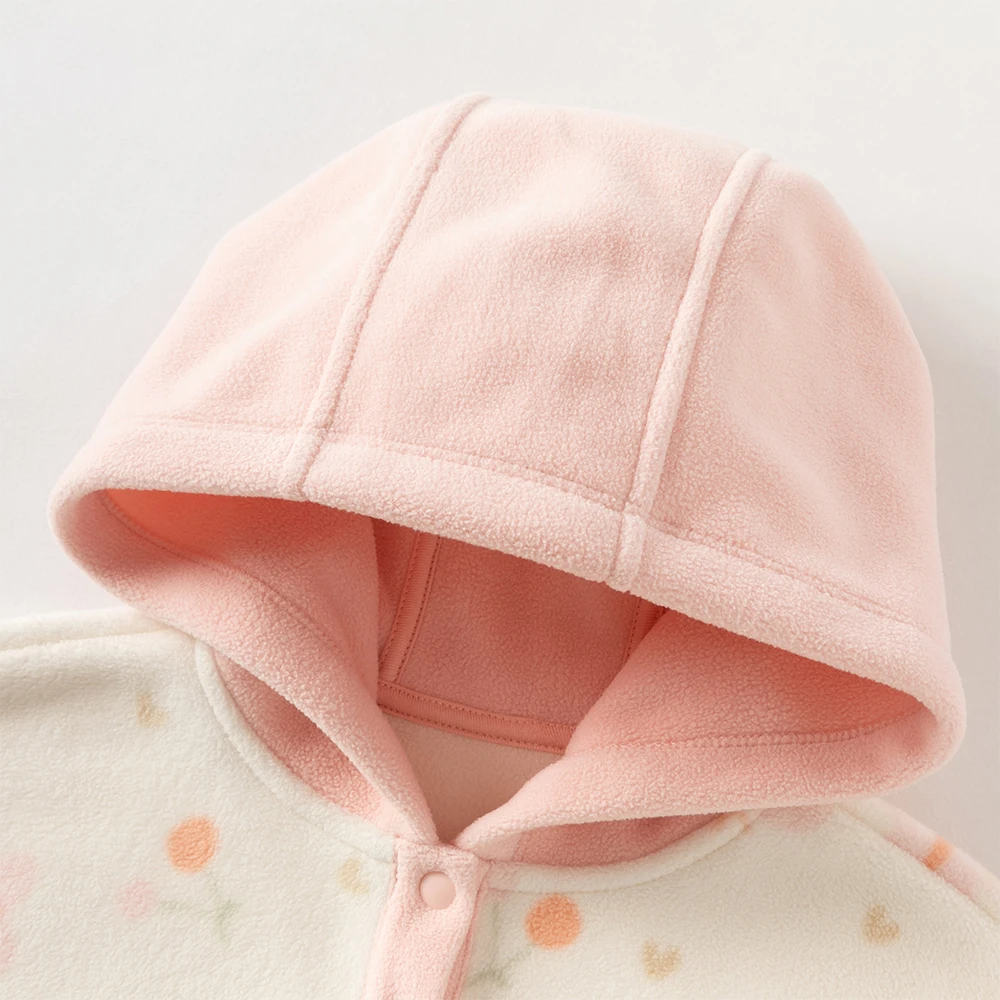 Dave Bella Girls Pullover Autumn Winter Butterfly Print Baby Plush Warm Sweatshirt Kid Sportswear Children Cute Hoodie DB4254781