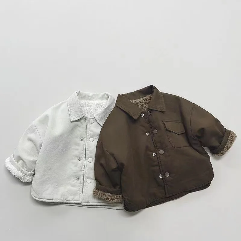 New Boy Jackets Fleece Kids Coats Fashion Children Outerwear Winter Autumn