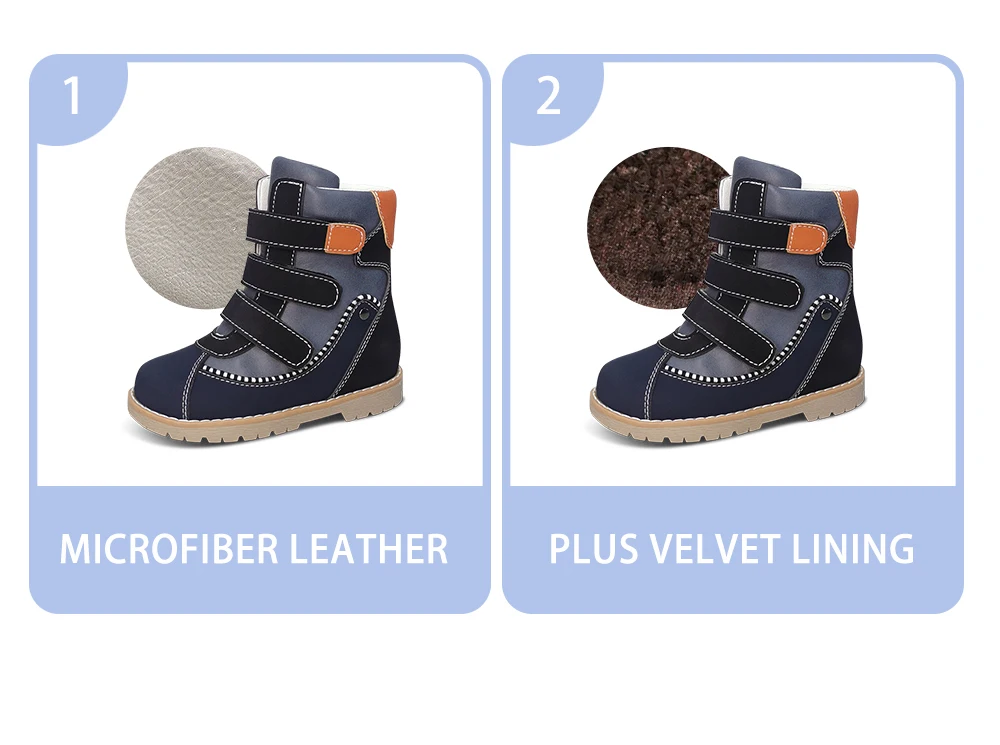 Kids Boys High Top Boots Orthopedic Shoes For Children Toddler New Cow Leather Girls Clubfoot Black Medical Orthotics Footwear