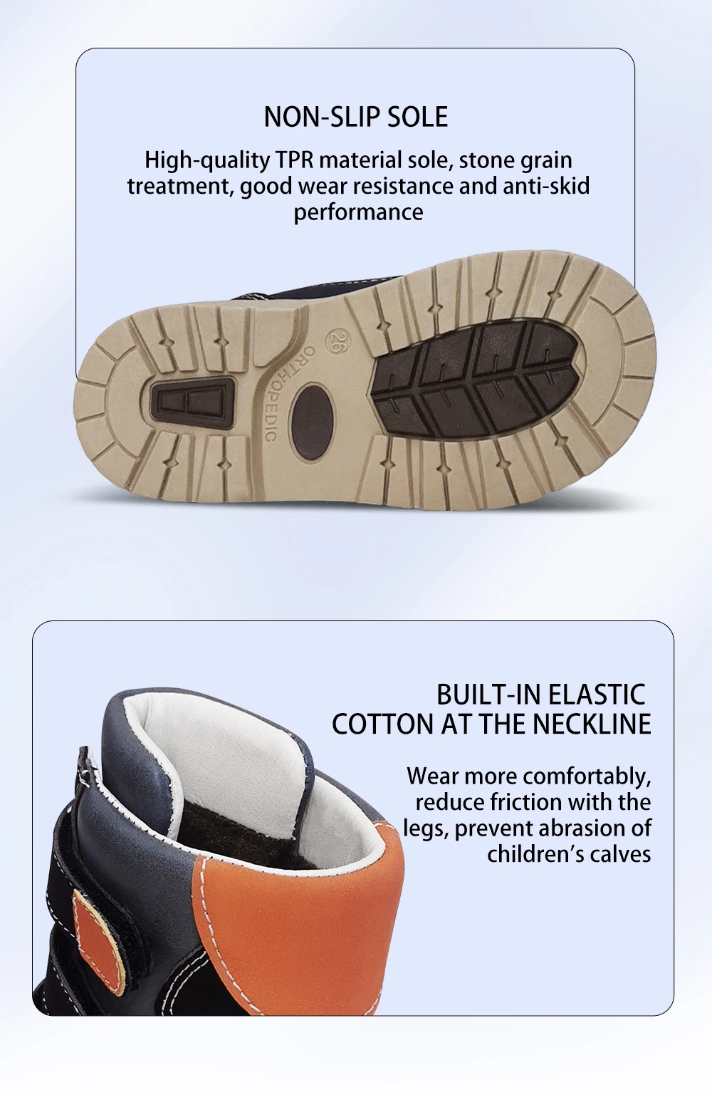 Kids Boys High Top Boots Orthopedic Shoes For Children Toddler New Cow Leather Girls Clubfoot Black Medical Orthotics Footwear