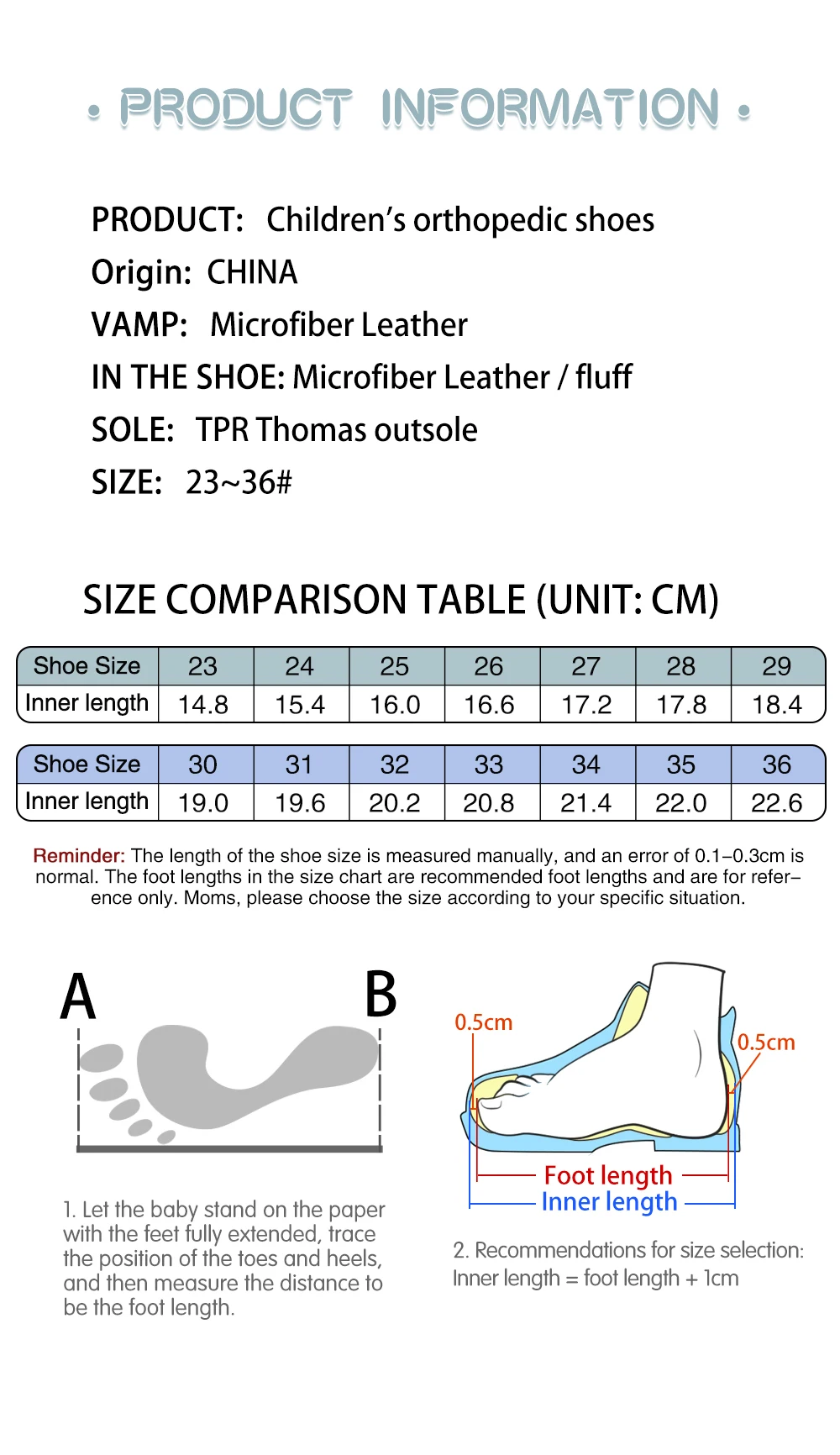 Kids Boys High Top Boots Orthopedic Shoes For Children Toddler New Cow Leather Girls Clubfoot Black Medical Orthotics Footwear
