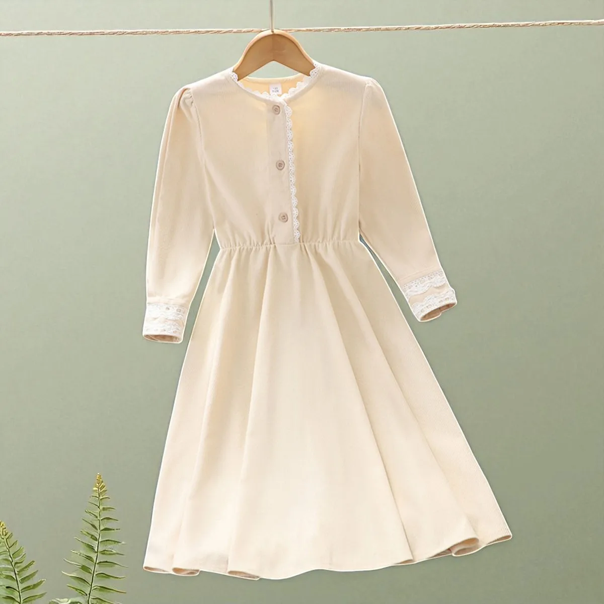 Girls Princess Long Dresses for Kids outfits Corduroy Party Maxi Dress Teens School Uniform Children Costumes 6 7 9 11 13 Years