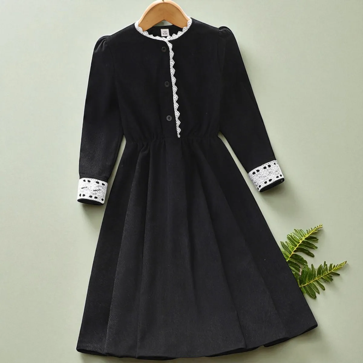 Girls Princess Long Dresses for Kids outfits Corduroy Party Maxi Dress Teens School Uniform Children Costumes 6 7 9 11 13 Years