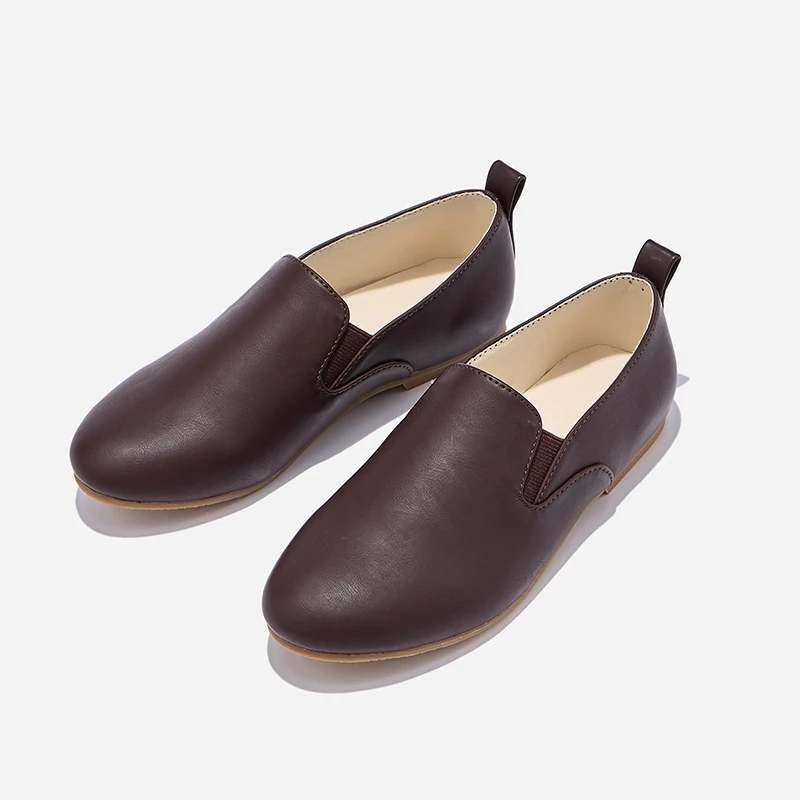 W-AP8-008 Boys And Girls Slip-on For School Velvet Quality New Black Blue Kids Shoes Hot Trend For Wimter Lovely