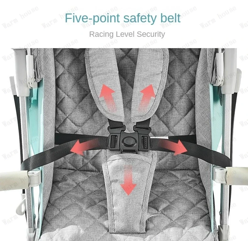 Twins baby stroller, can sit or lie down Portable folding baby stroller Detachable Double stroller baby carriage