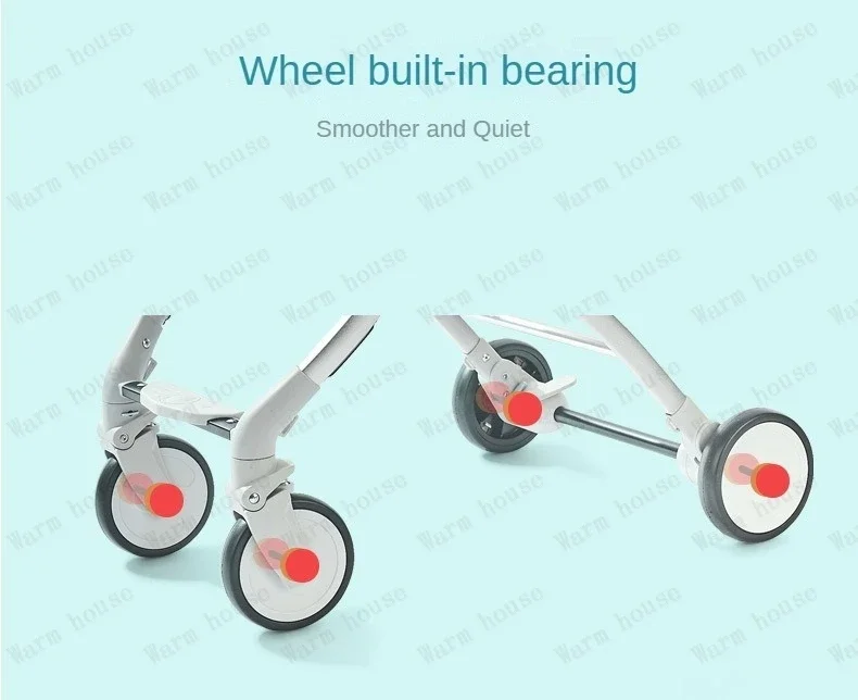 Twins baby stroller, can sit or lie down Portable folding baby stroller Detachable Double stroller baby carriage