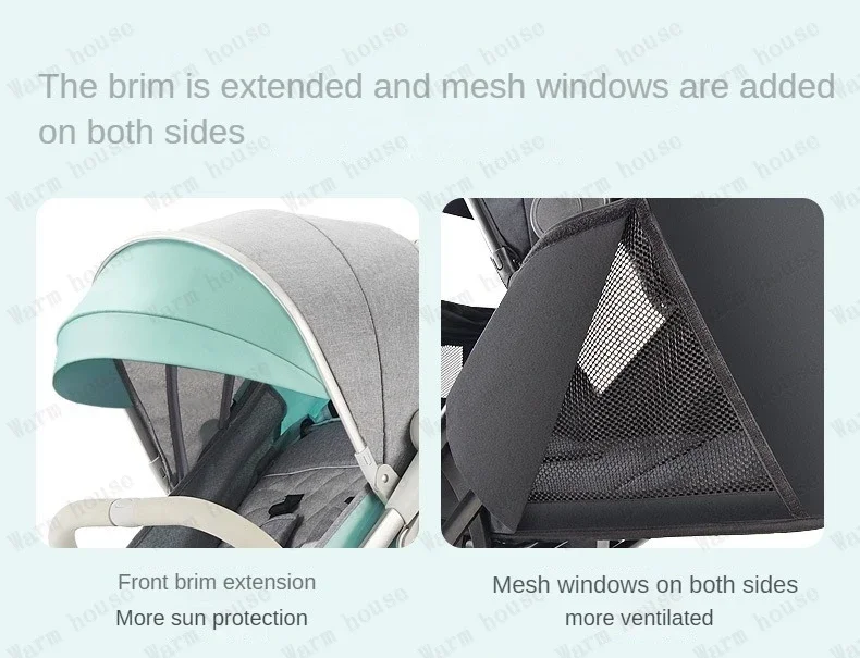 Twins baby stroller, can sit or lie down Portable folding baby stroller Detachable Double stroller baby carriage