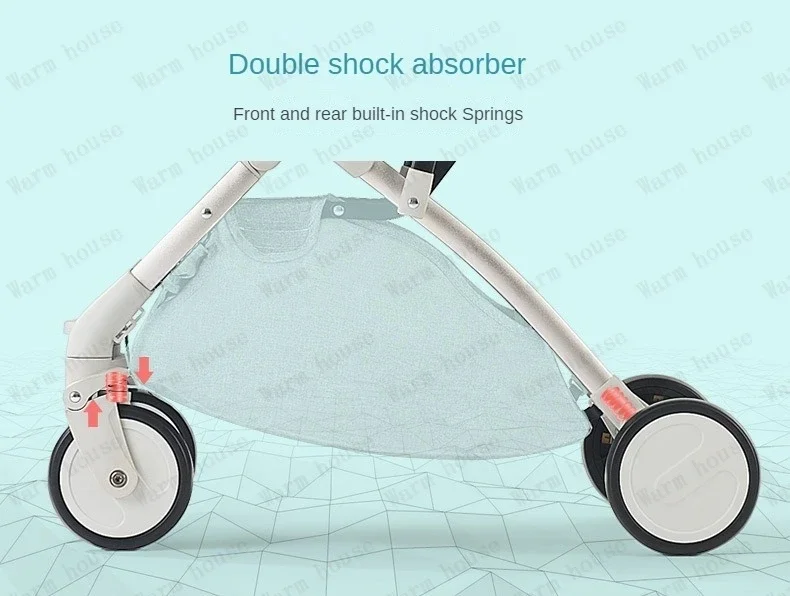 Twins baby stroller, can sit or lie down Portable folding baby stroller Detachable Double stroller baby carriage
