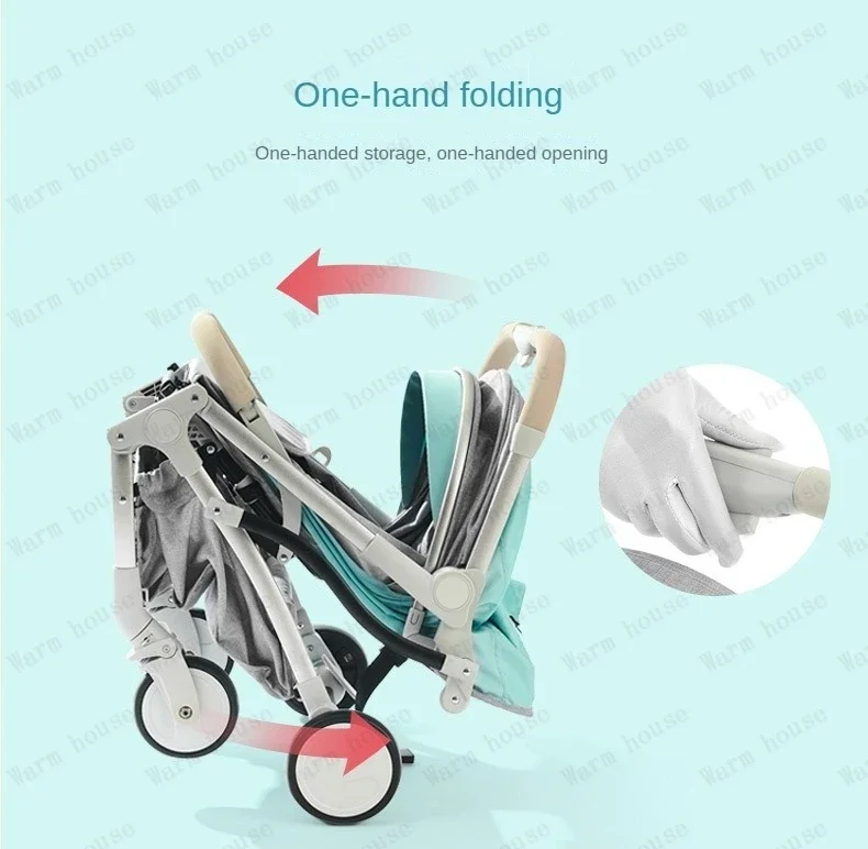 Twins baby stroller, can sit or lie down Portable folding baby stroller Detachable Double stroller baby carriage