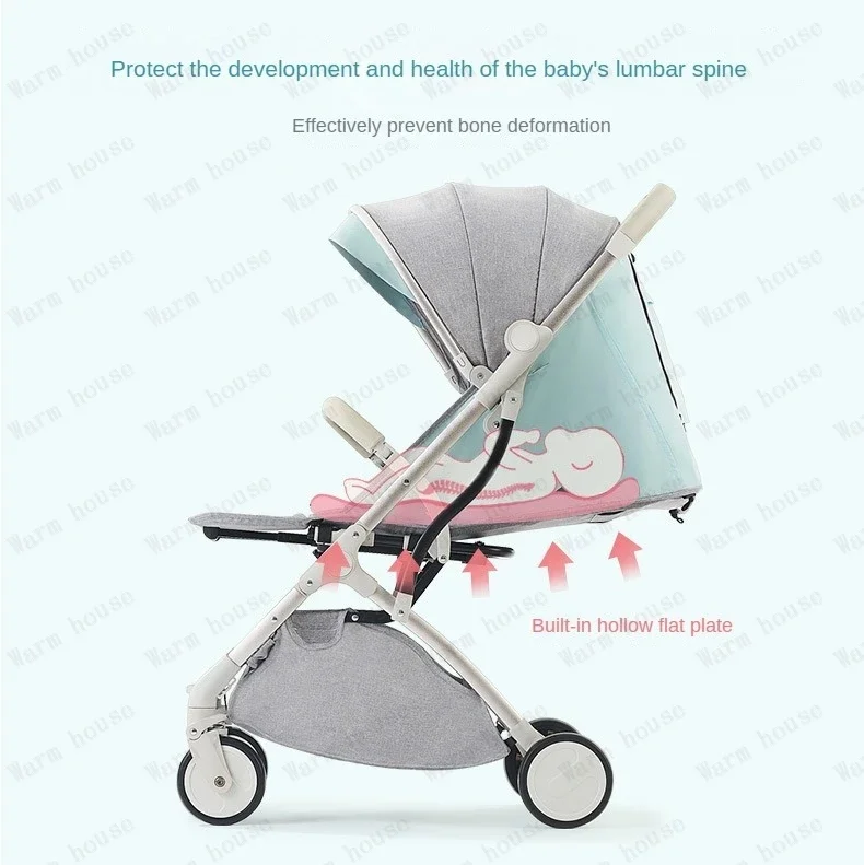 Twins baby stroller, can sit or lie down Portable folding baby stroller Detachable Double stroller baby carriage