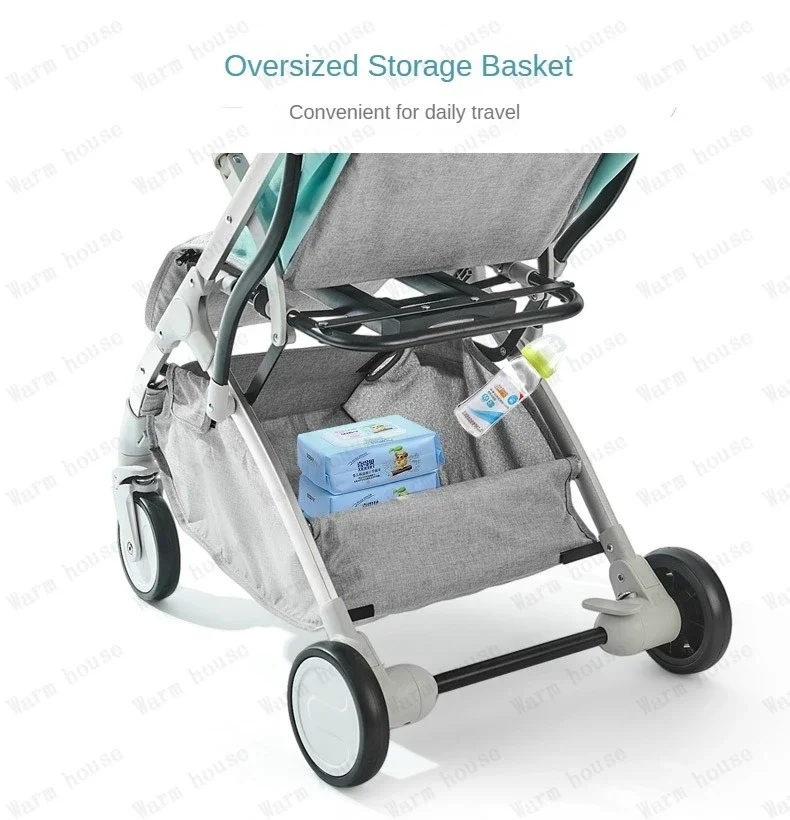 Twins baby stroller, can sit or lie down Portable folding baby stroller Detachable Double stroller baby carriage