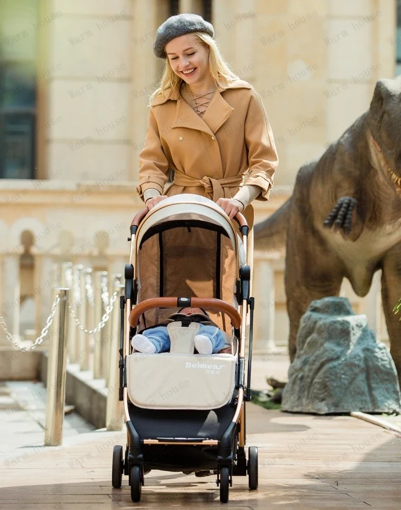 Twins baby stroller, can sit or lie down Portable folding baby stroller Detachable Double stroller baby carriage