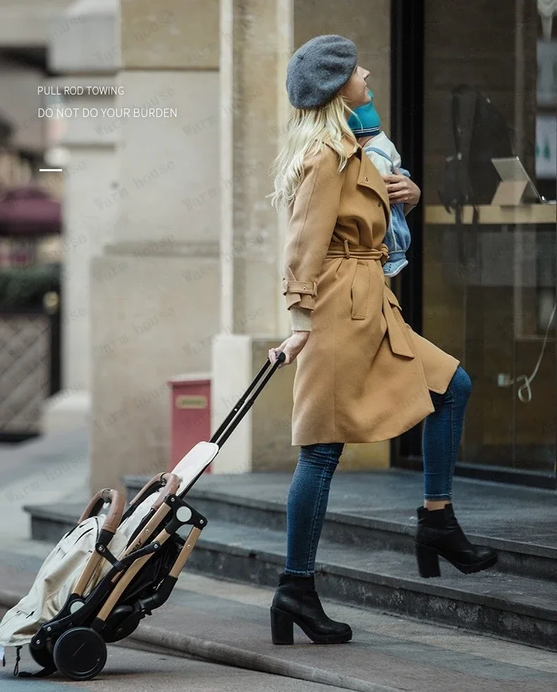 Twins baby stroller, can sit or lie down Portable folding baby stroller Detachable Double stroller baby carriage