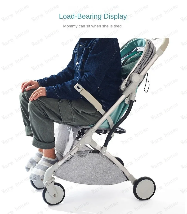 Twins baby stroller, can sit or lie down Portable folding baby stroller Detachable Double stroller baby carriage
