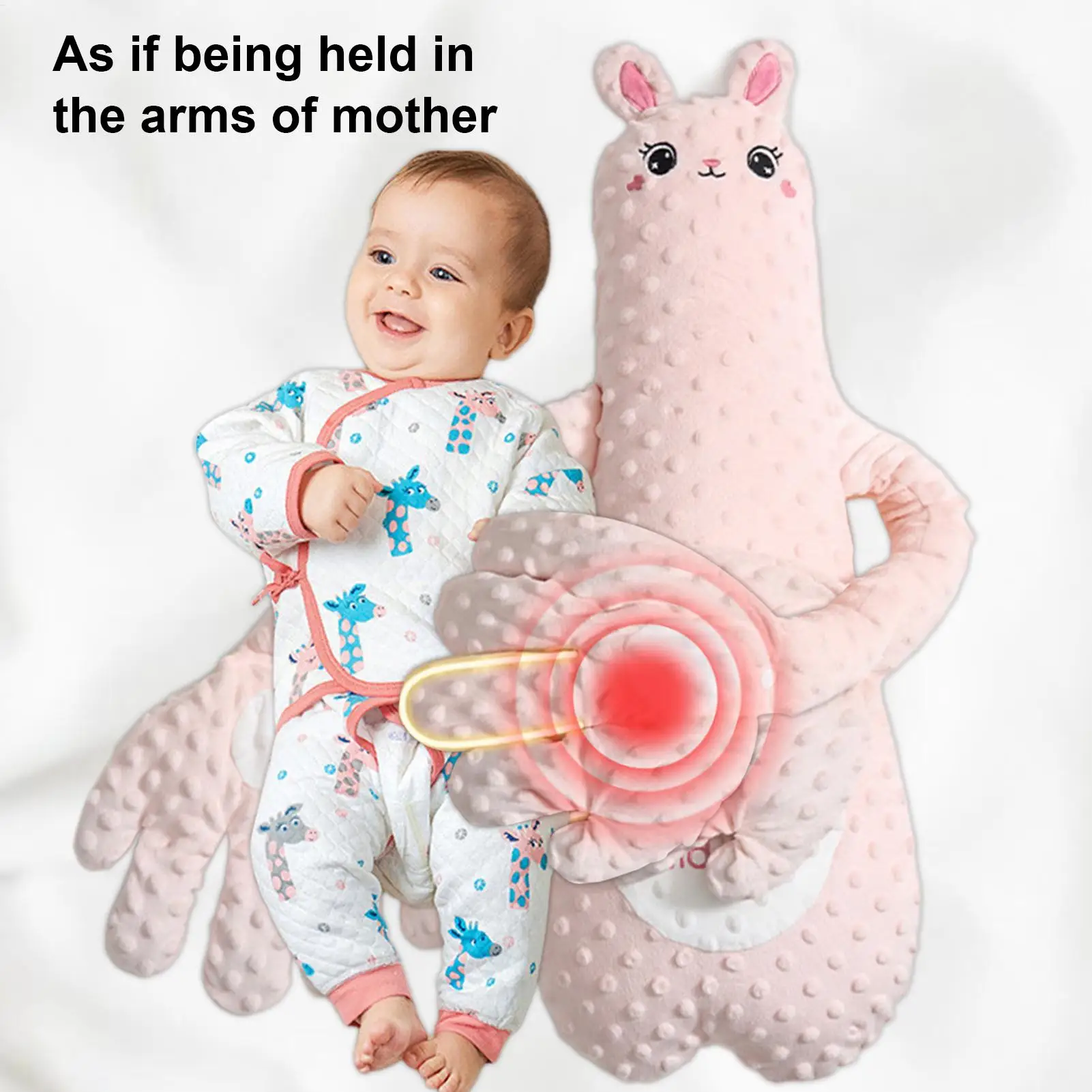 Baby Sleeping Patting Doll with Soothing Palm 3 Modes Remote Control Electric Baby Hand Pillow Stuffed Animal Sleep Soothers