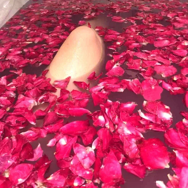 500g 2025 Fresh Rose Flowers Natural Dried Rose Petals Bath Dry Flower Petal Spa Whitening Shower Aromatherapy Bathing Supply
