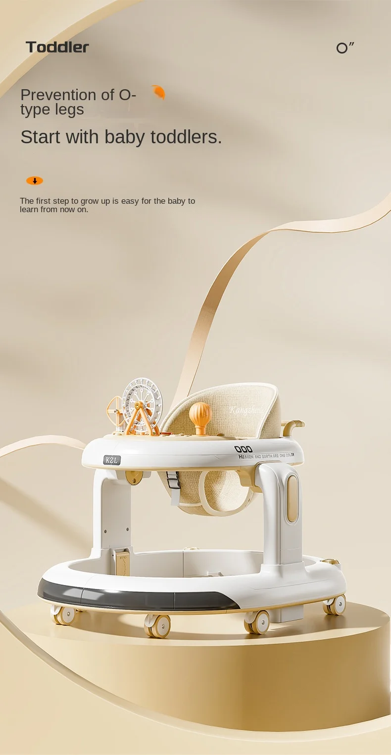 anti-bowleg foldable 3-in-1 multifunctional baby walker – 2025 new model for 6-18 month olds