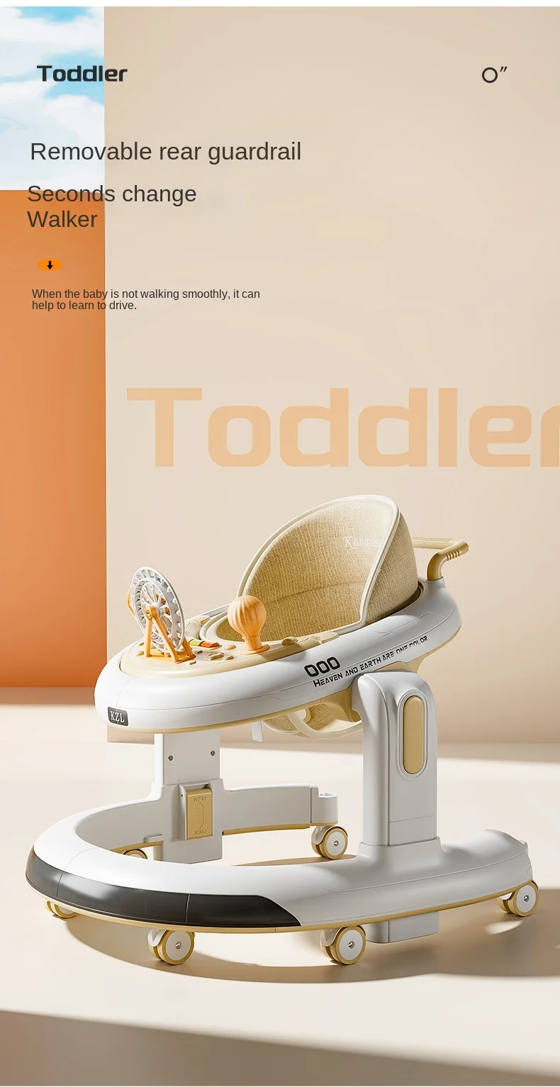 anti-bowleg foldable 3-in-1 multifunctional baby walker – 2025 new model for 6-18 month olds