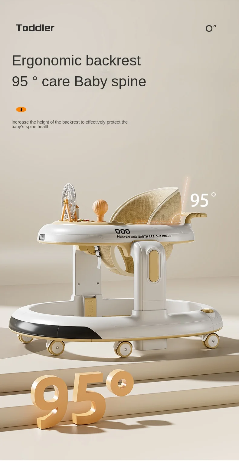 anti-bowleg foldable 3-in-1 multifunctional baby walker – 2025 new model for 6-18 month olds