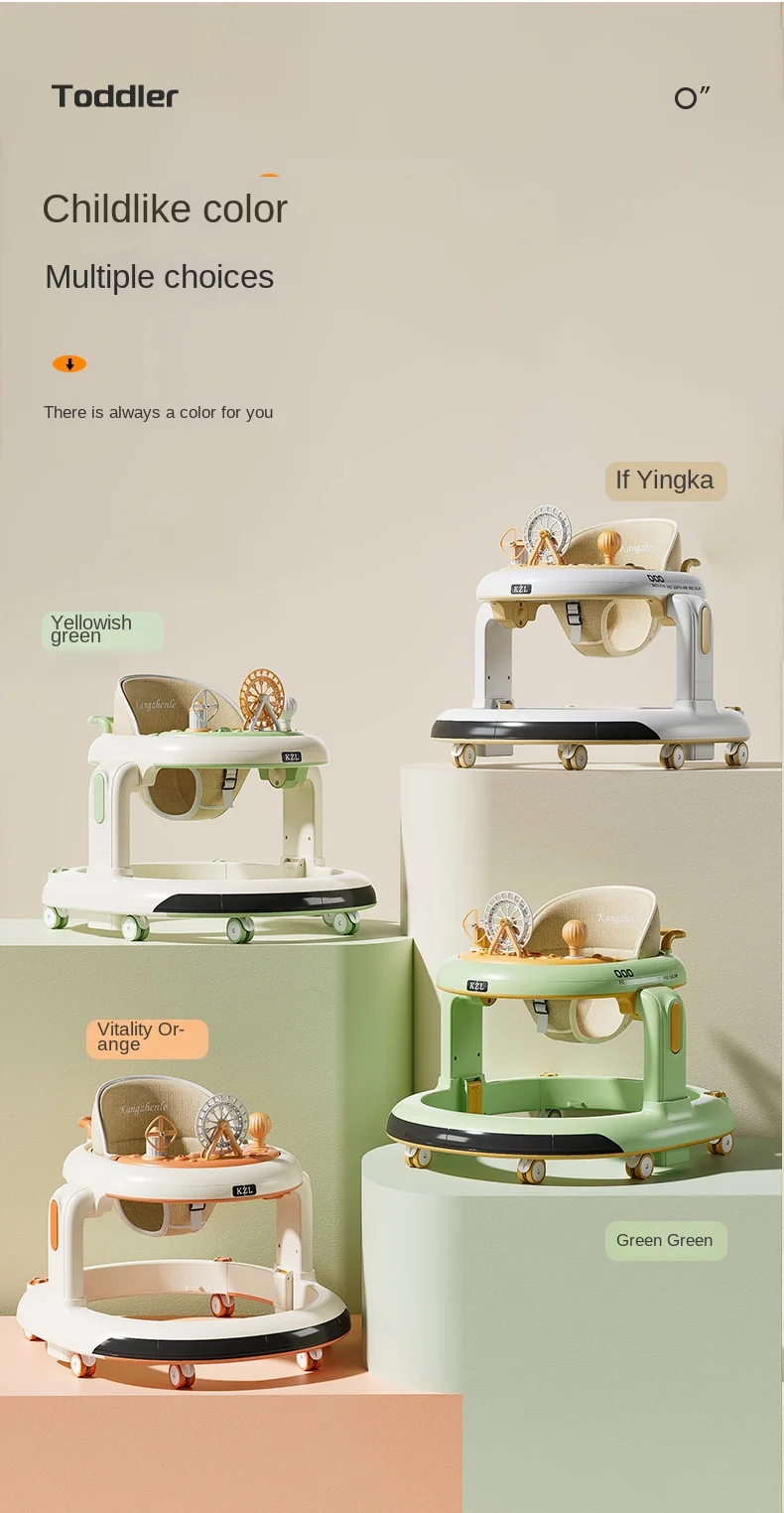 anti-bowleg foldable 3-in-1 multifunctional baby walker – 2025 new model for 6-18 month olds