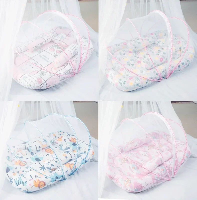 Foldable Babynest Bassinet Infant Sleeping Children's Bed with Mosquito Multi-Function Travel Baby Nest Portable Baby Bed Crib