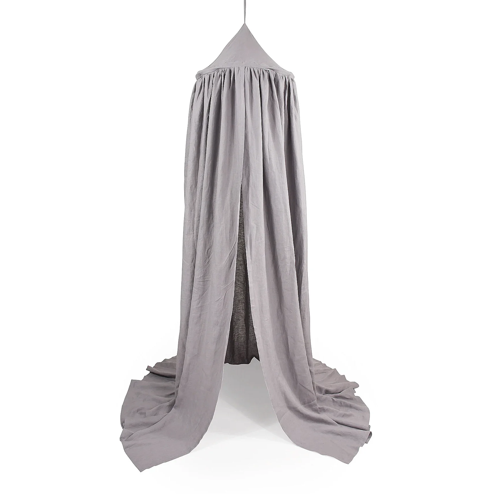 Kids Bed Canopy Cotton Linen Cover Net Baby Crib Reading Nook Curtain Nursery Room Decor Hideaway Hanging Round Tent