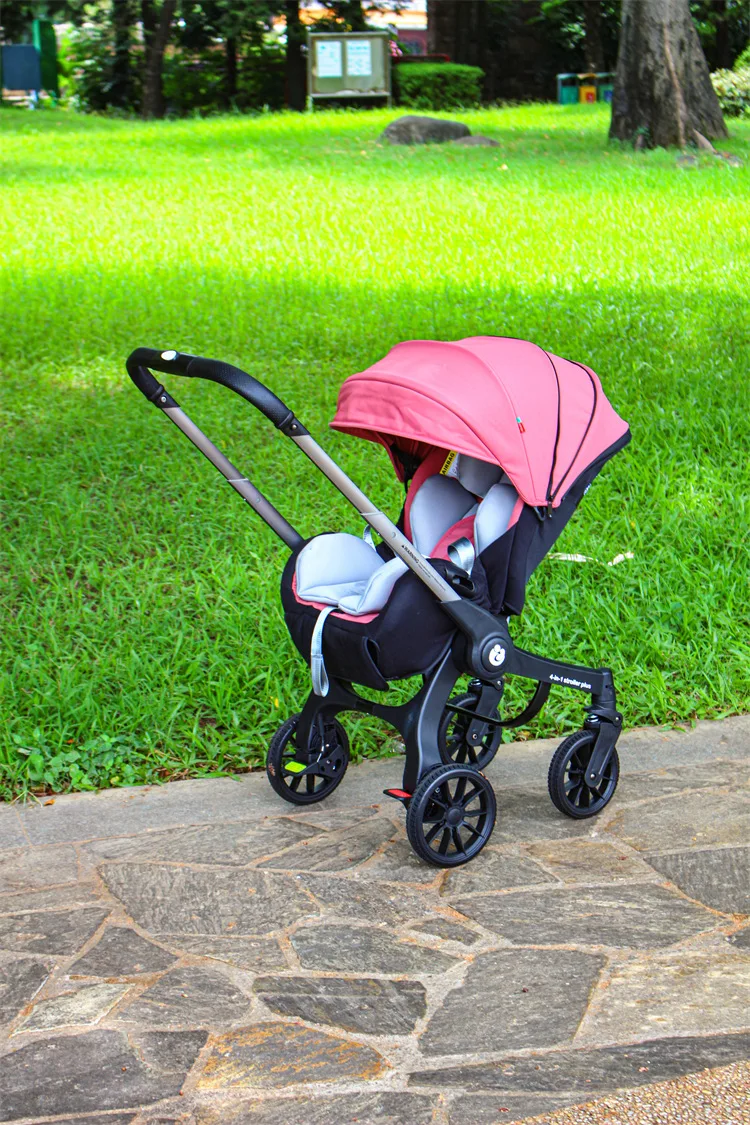 EU STOCK 4 In1 Baby Stroller Multifunctional Newborn Baby Carriage Foldable Basket Type Seat Lightweight Travel Pram Car Seat