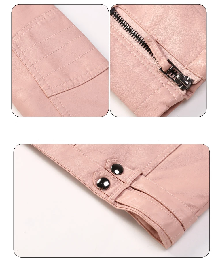 Luxury Kids Children Spring Autumn Leather Jacket for Tweens Girls Casual PU Coat Black Red Pink Color Leather Clothing 2-14 Y