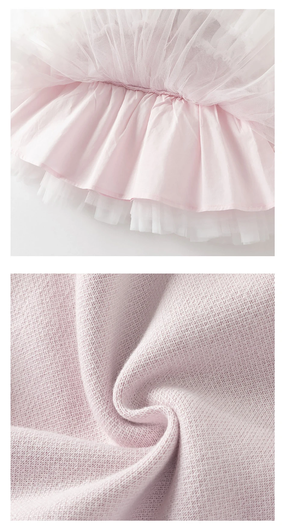 Dave Bella Autumn Spring Sweater Mesh Dress Girls Long Sleeves Party Princess Dress Children's Birthday Clothes DB1260665 