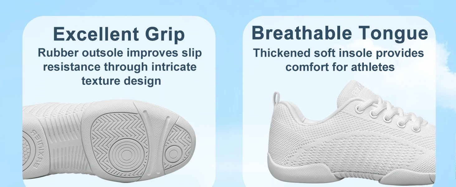 BAXINIER Youth White Lace Up Sneakers Lightweight Breathable Knit Casual Sport Shoes Kids Comfort Daily Walking