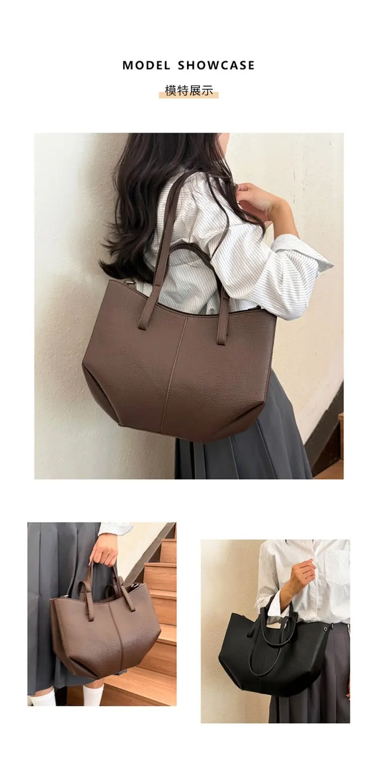 Large capacity outdoor casual handbag, new fashionable zipper shoulder bag, women's fashionable crossbody bag