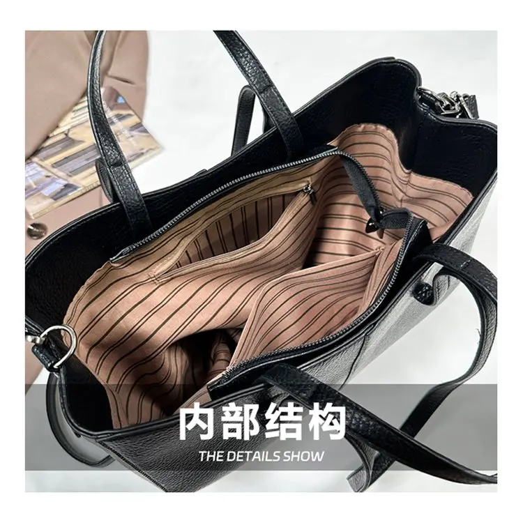 Large capacity outdoor casual handbag, new fashionable zipper shoulder bag, women's fashionable crossbody bag