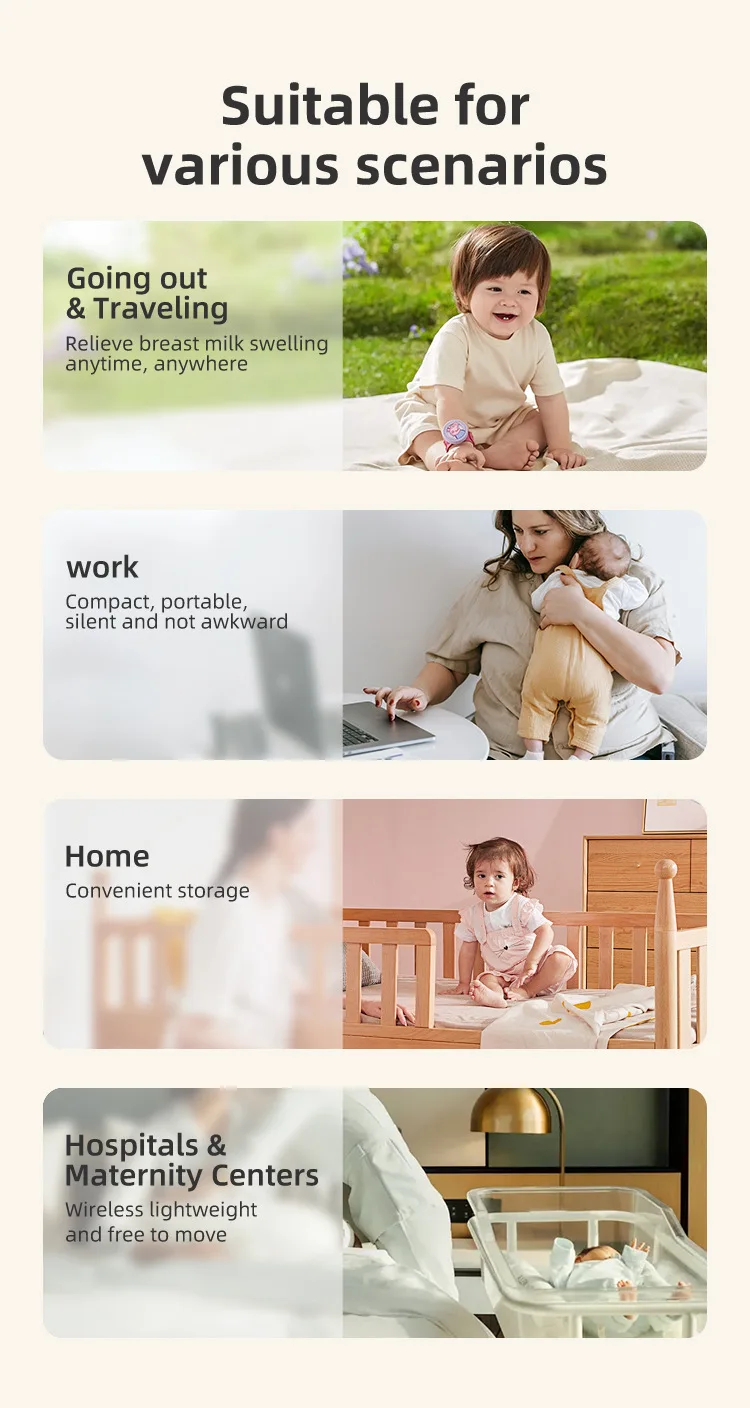 Silent Comfortable Portable Electric Breast Pump, Hands‑Free Wearable Breastmilk Collector for Pregnant & Nursing Mothers
