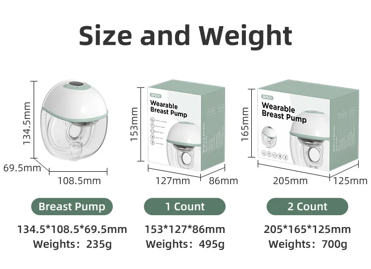 Silent Comfortable Portable Electric Breast Pump, Hands‑Free Wearable Breastmilk Collector for Pregnant & Nursing Mothers