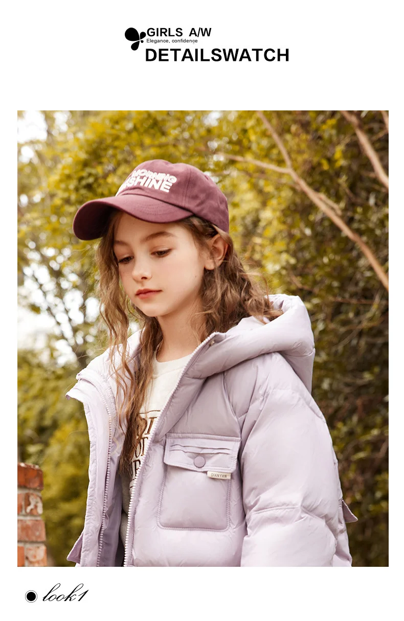 UNITIM 2026 Winter Down Jacket For Girl 90% White Duck Down Hooded Thick Warm Teenage Girl Outwear Coat 5-16 Years Kids Parkas