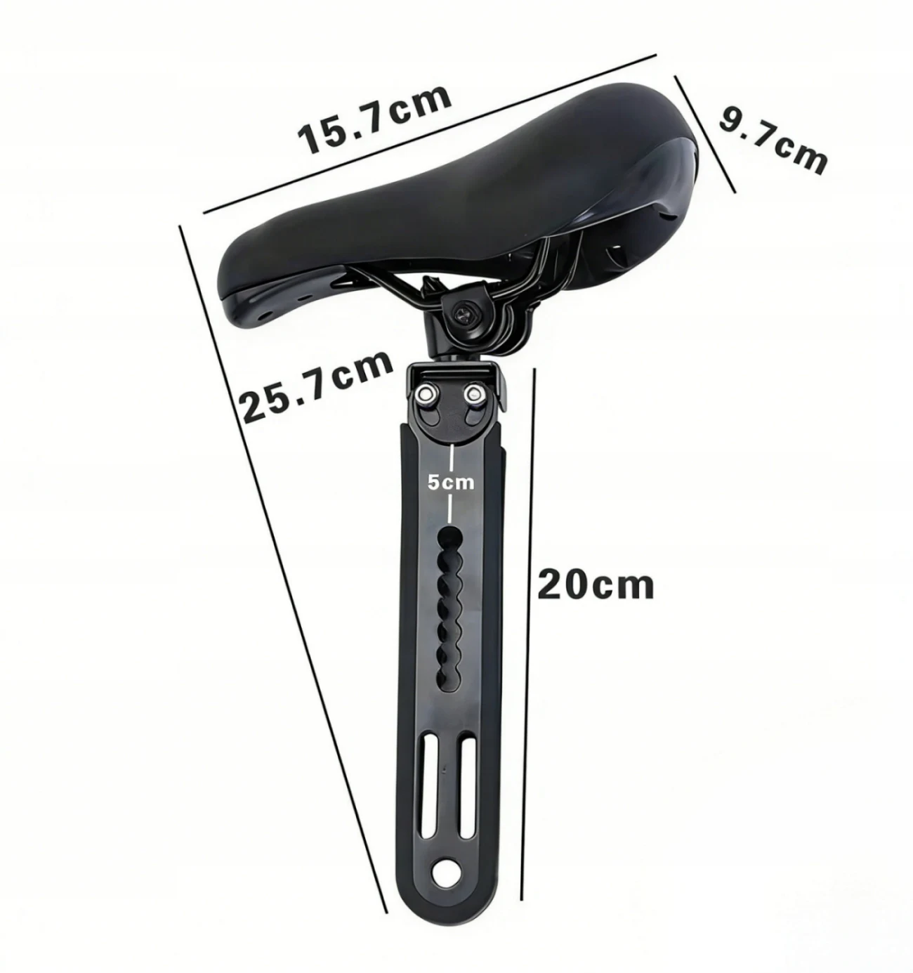 Quick Release Front Child Bike Seat for Mountain Bike – 2-5 Years Detachable Kids Carrier, Top Tube Mount, 22.5kg Capacity