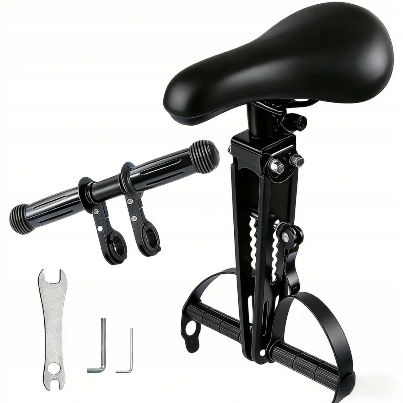 Quick Release Front Child Bike Seat for Mountain Bike – 2-5 Years Detachable Kids Carrier, Top Tube Mount, 22.5kg Capacity