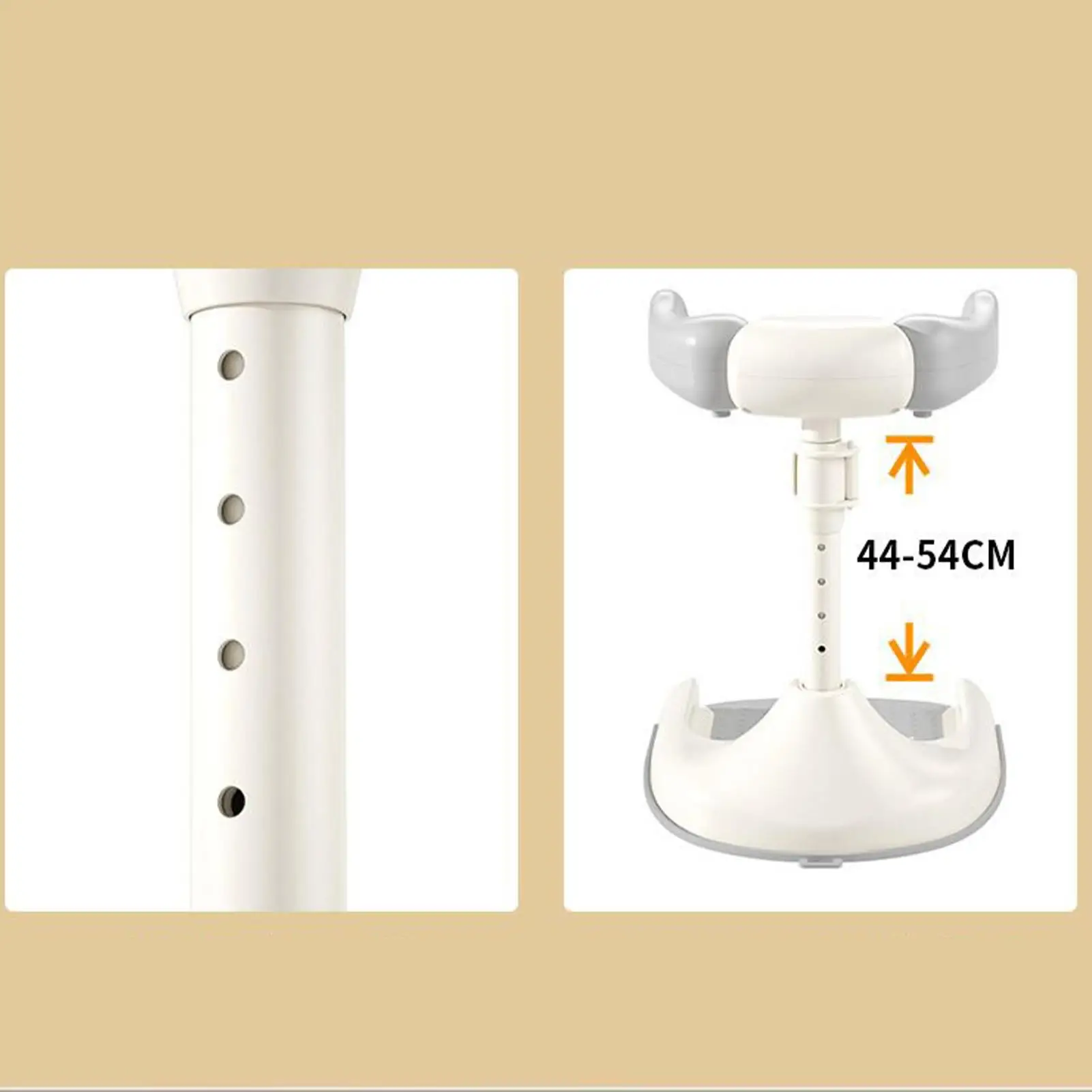 Baby Standing Shower Stand Foldable Bathing Device Baby Bath Stand Support Adjustable Household Bath Rack for Kids Boys Girls