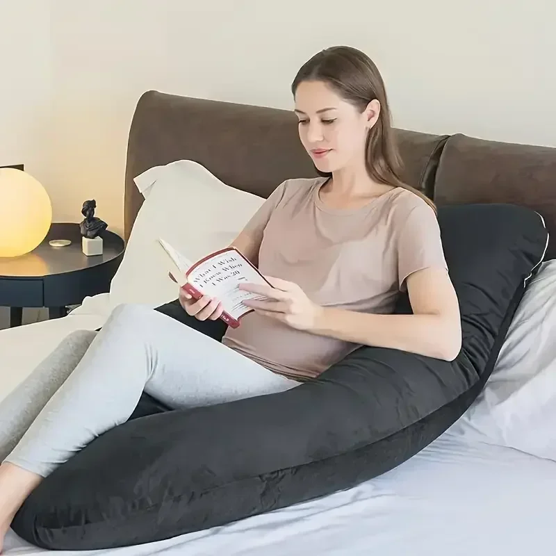 U Shaped Pregnancy Pillow Full Body Maternity Support Cushion Soft Fleece For Side Sleepers Lumbar Abdominal Back Sleeping Support