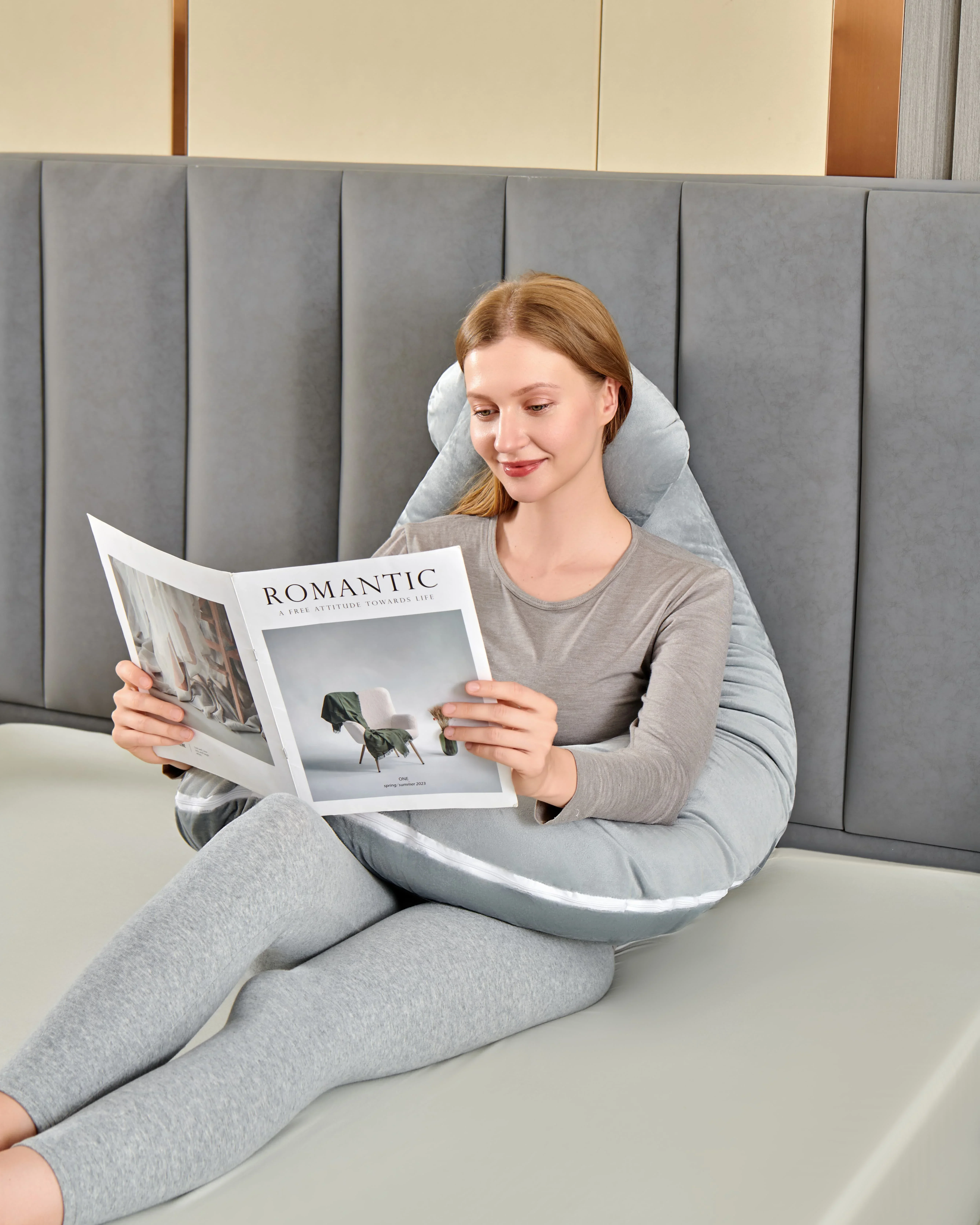 U Shaped Pregnancy Pillow Full Body Maternity Support Cushion Soft Fleece For Side Sleepers Lumbar Abdominal Back Sleeping Support